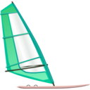 download Windsurfing clipart image with 315 hue color