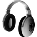 download Headphone clipart image with 0 hue color