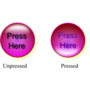 download Button clipart image with 180 hue color