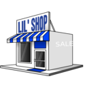 download Little Store Front clipart image with 225 hue color