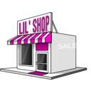 download Little Store Front clipart image with 315 hue color