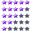 download 5 Star Rating System clipart image with 225 hue color