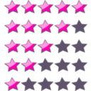 download 5 Star Rating System clipart image with 270 hue color