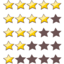 download 5 Star Rating System clipart image with 0 hue color