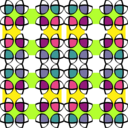 Muster 43ab Viele Doppelds Farbig Endloskachel