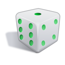 download Dice 3d clipart image with 135 hue color