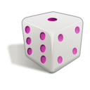 download Dice 3d clipart image with 315 hue color