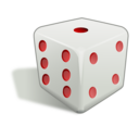 download Dice 3d clipart image with 0 hue color