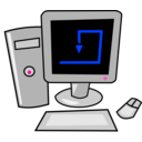 download Computer clipart image with 225 hue color