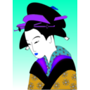 download Japan Woman Svg clipart image with 225 hue color