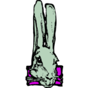 download Rabbit Head clipart image with 90 hue color