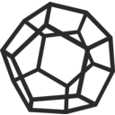 download Dodecahedron clipart image with 90 hue color