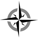 download Compass Rose 2 clipart image with 0 hue color
