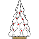 download Snowy Xmas Tree clipart image with 0 hue color