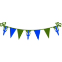 download Jubilee Bunting clipart image with 225 hue color