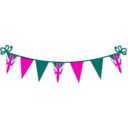 download Jubilee Bunting clipart image with 315 hue color