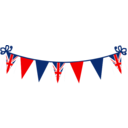 download Jubilee Bunting clipart image with 0 hue color