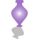 download Vase Icon clipart image with 180 hue color
