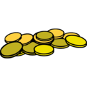 download Coins 2 clipart image with 0 hue color
