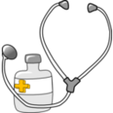 download Medicine And A Stethoscope clipart image with 45 hue color