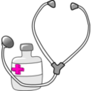 download Medicine And A Stethoscope clipart image with 315 hue color