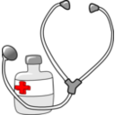 download Medicine And A Stethoscope clipart image with 0 hue color