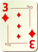 Ornamental Deck 3 Of Diamonds