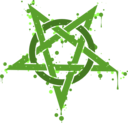 Pentagramme Taches Vertes
