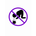 download No Yacking clipart image with 270 hue color