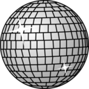 download Disco Ball clipart image with 0 hue color