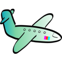 download Aeroplane clipart image with 315 hue color