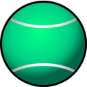 download Tennis Ball Simple clipart image with 90 hue color
