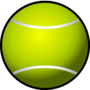download Tennis Ball Simple clipart image with 0 hue color