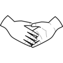 download Shaking Hands clipart image with 315 hue color