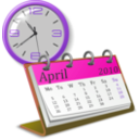 download Clock And Callendar clipart image with 270 hue color