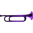 download Bugle clipart image with 225 hue color