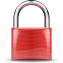 download Padlock Red clipart image with 0 hue color