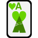 download Ace Of Hearts clipart image with 90 hue color