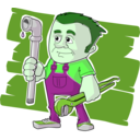download Plumber clipart image with 90 hue color