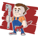 download Plumber clipart image with 0 hue color