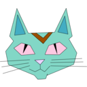 download Neko Cat clipart image with 270 hue color