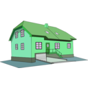 download House 3 clipart image with 90 hue color
