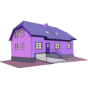 download House 3 clipart image with 225 hue color