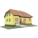 download House 3 clipart image with 0 hue color