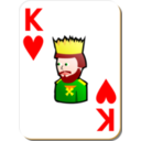 download White Deck King Of Hearts clipart image with 0 hue color