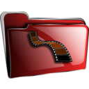 download Folder Icon Red Video clipart image with 0 hue color