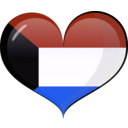 download Kuwait Heart Flag clipart image with 225 hue color