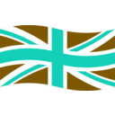 download Union Flag clipart image with 180 hue color