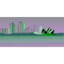 download Sydney Skyline clipart image with 90 hue color