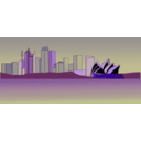 download Sydney Skyline clipart image with 225 hue color